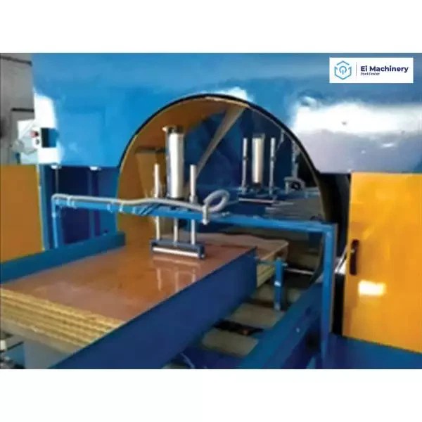 Door wrapping machine